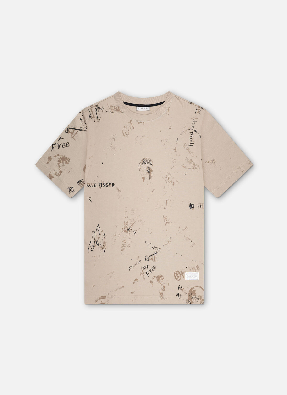 Rebellion oversized tee, Sand, hi-res