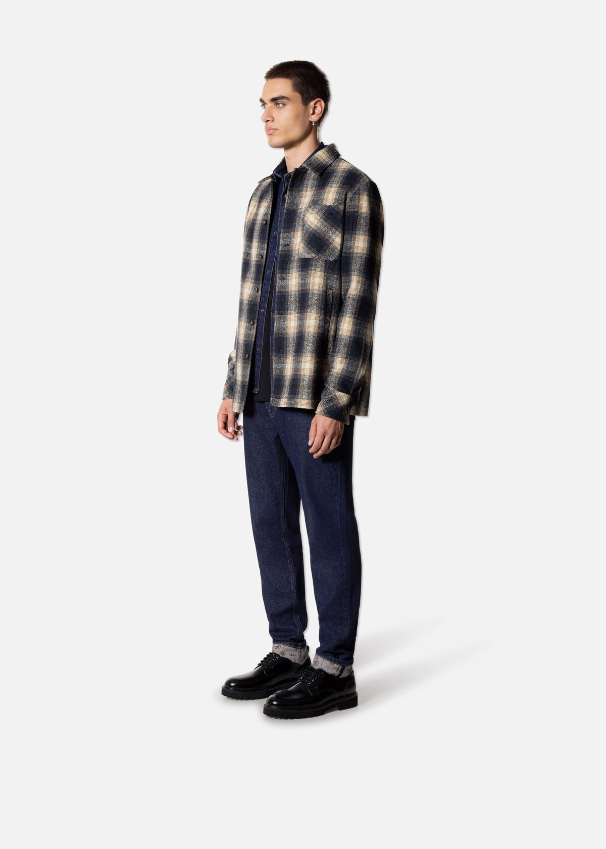 Checkmate Overshirt, Yellow, hi-res