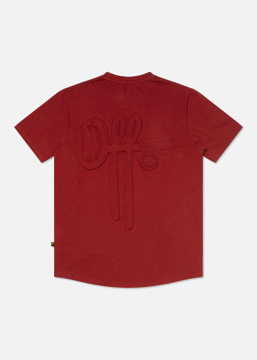 The Soul Slimfit Tee, Dark red, hi-res