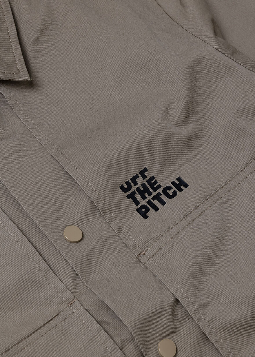 Double Layered Overshirt, Crème, hi-res