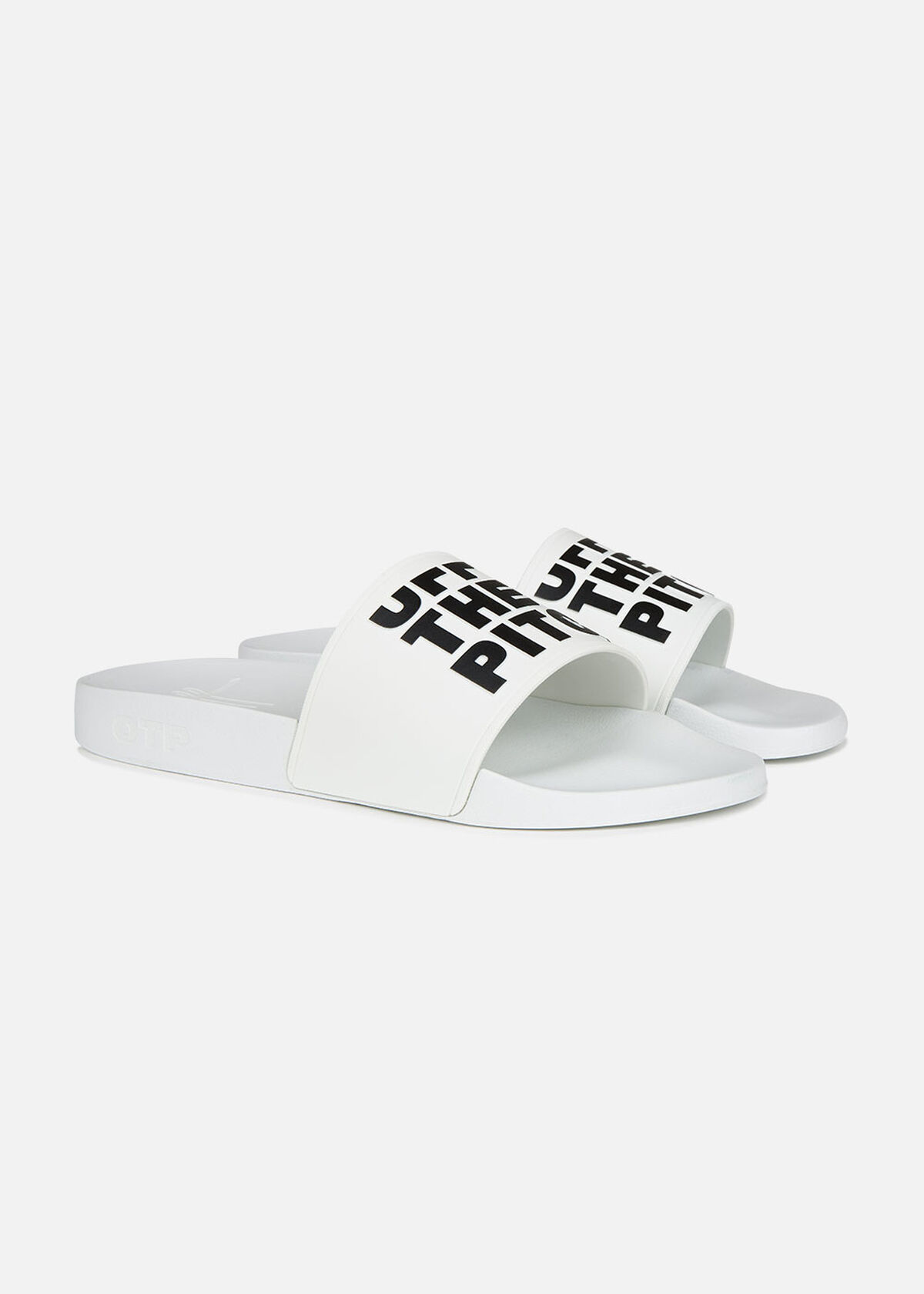 Slide Off - Khaki - Logo strap, White, hi-res