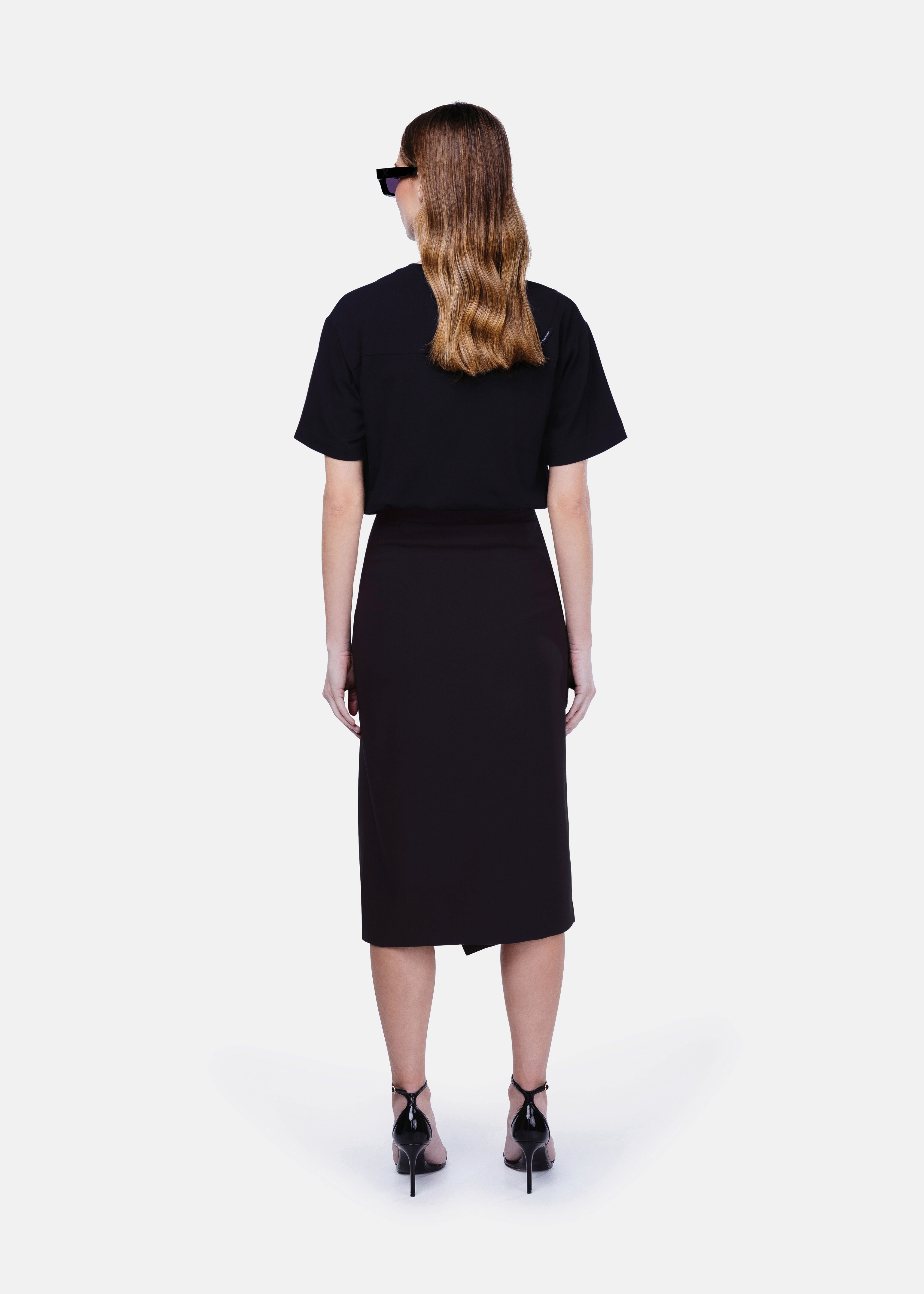 Black t shirt and skirt store