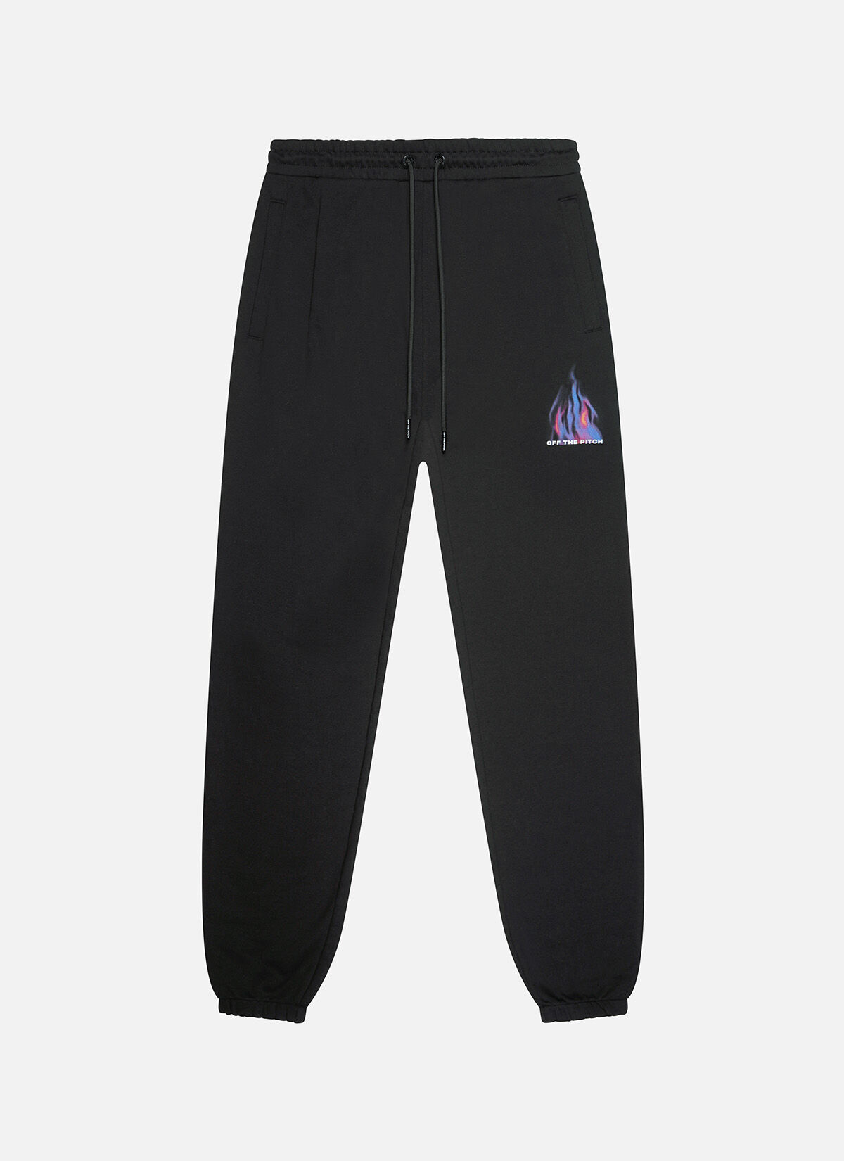 Burning Flower Sweatpants, Black, hi-res