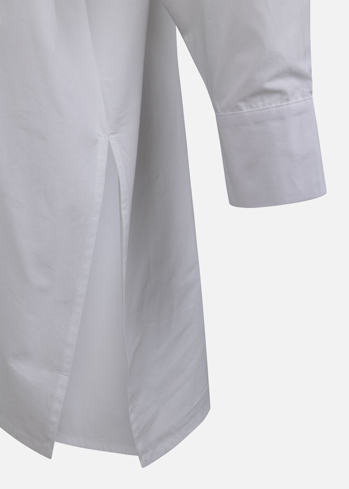 Deconstructive Oversized Shirt, White, hi-res