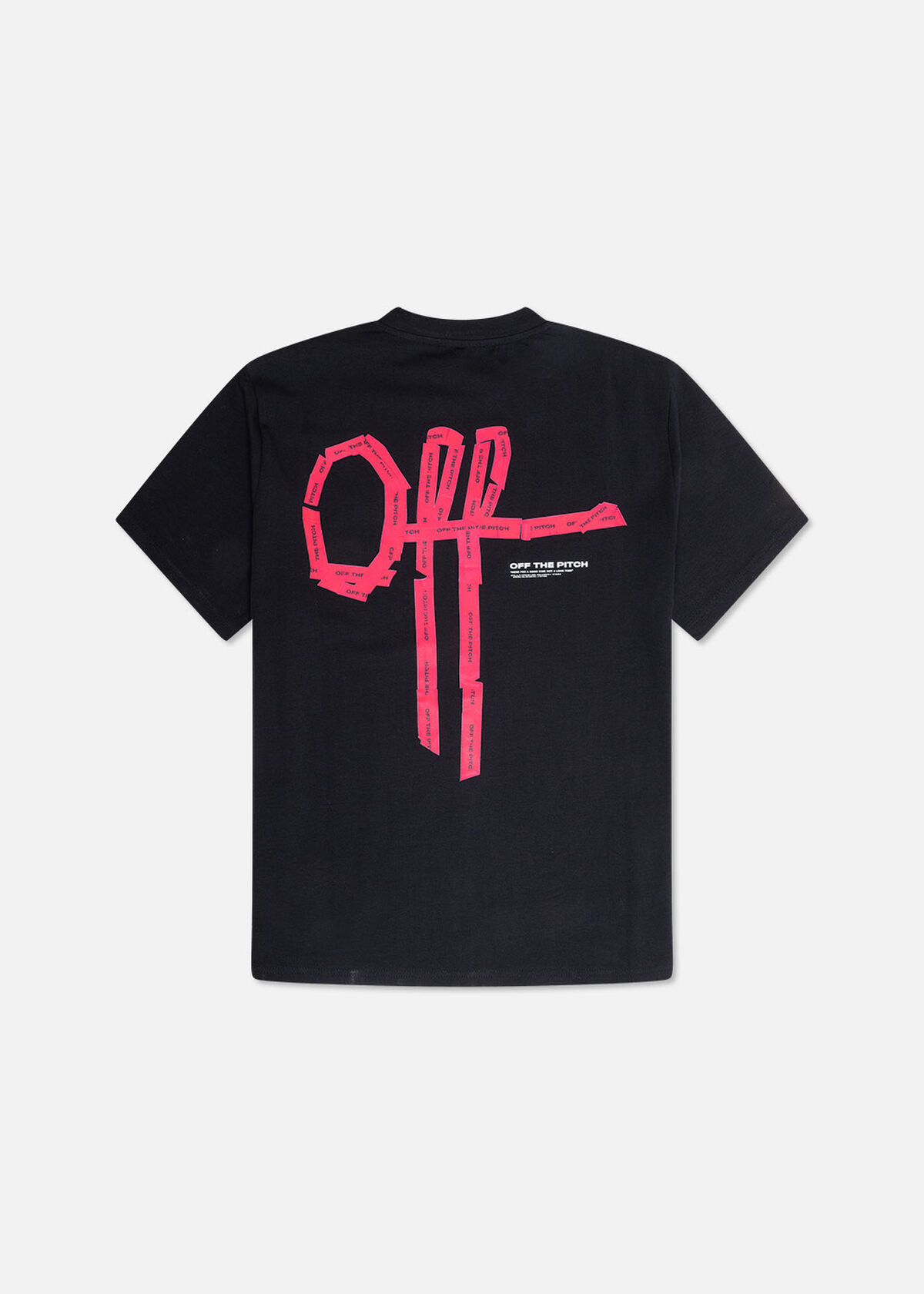 Tape Off Regular Fit Tee, Black, hi-res