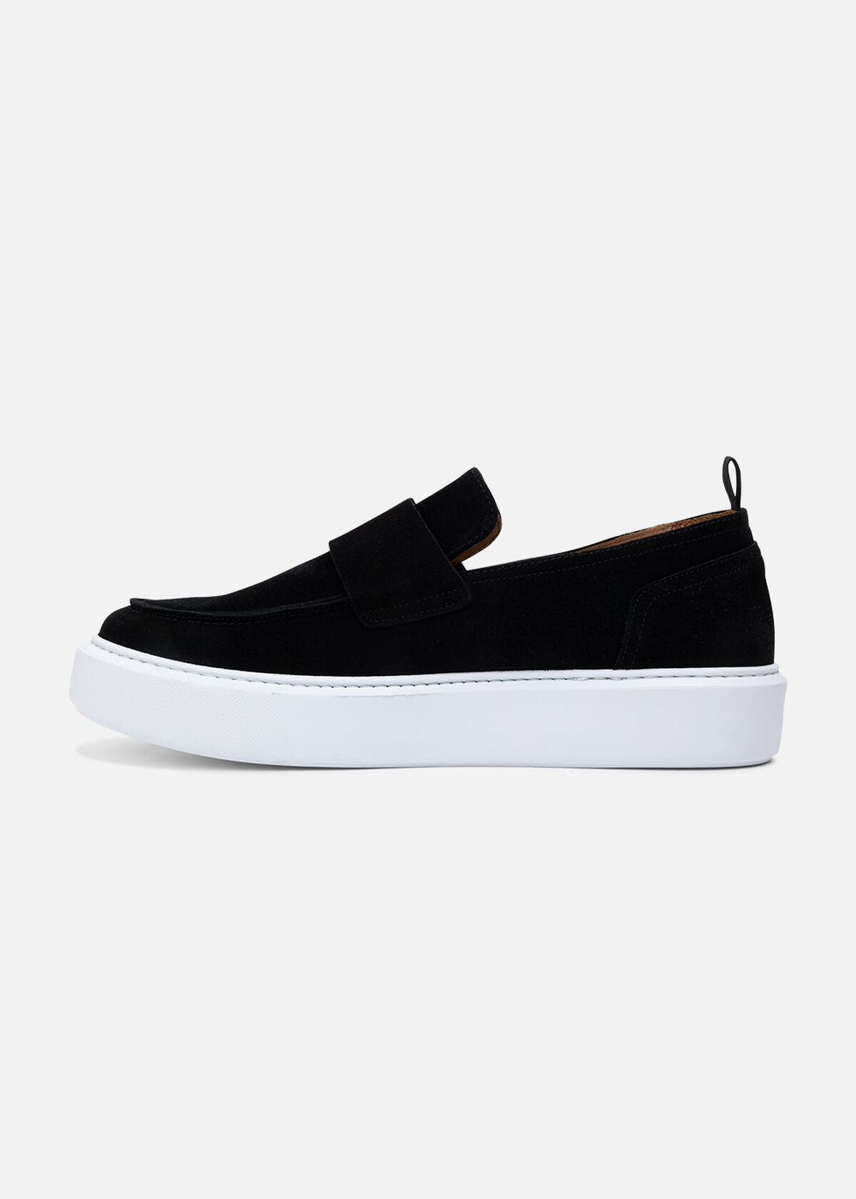 Loafer Velour (EVA), Black/White, hi-res