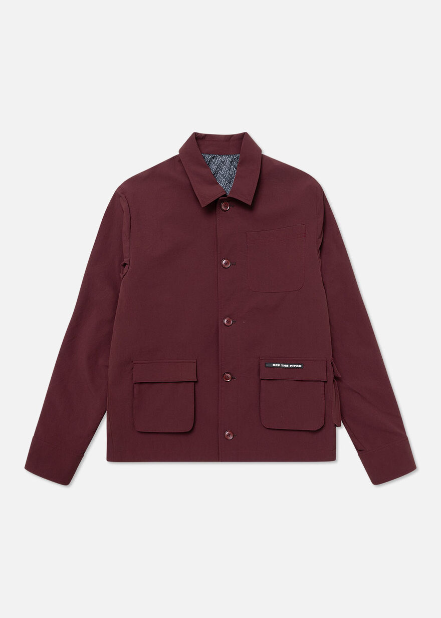 Minsk Workwear Jacket, Brown/Red, hi-res