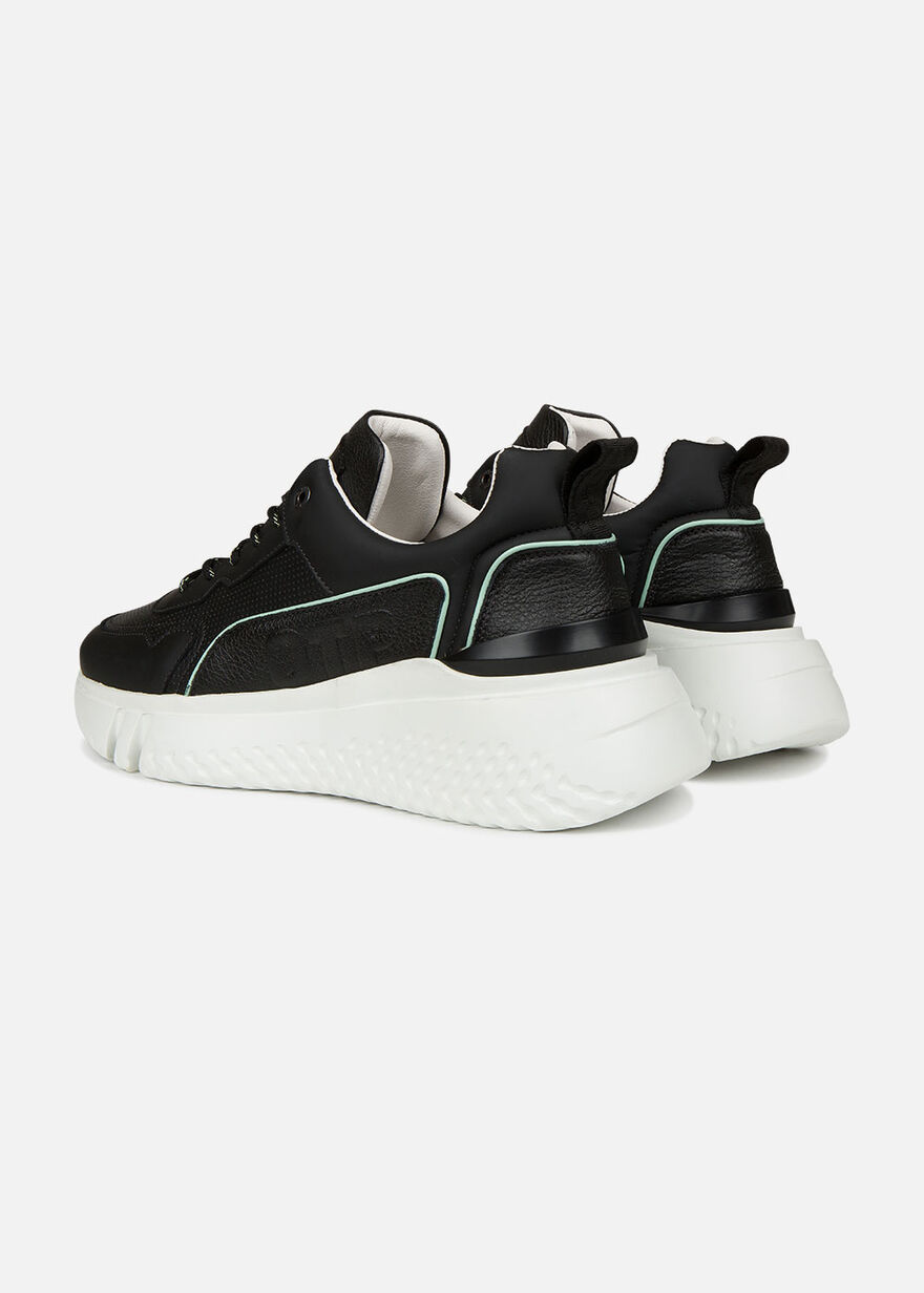 Treble Runner - White - Leather, Black, hi-res