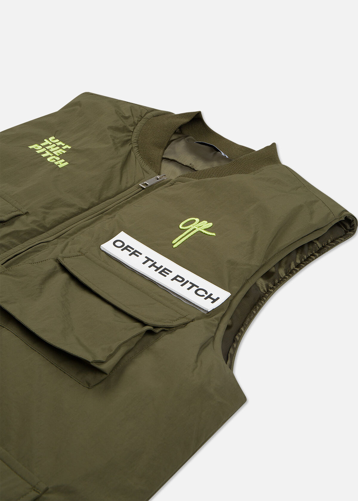 The Comet Utility Vest - Silver Grey - 100% Polyes, Green, hi-res