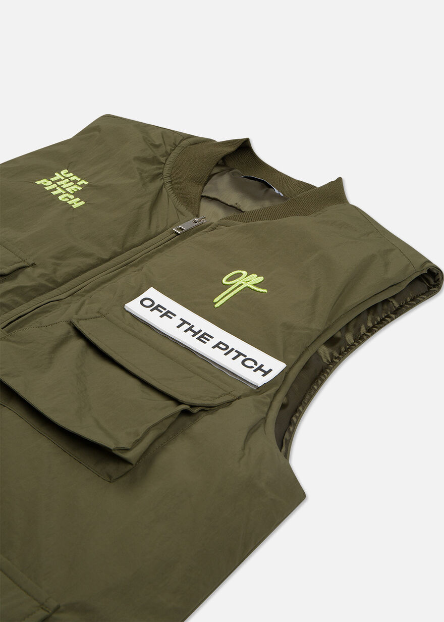 The Comet Utility Vest - Silver Grey - 100% Polyes, Green, hi-res