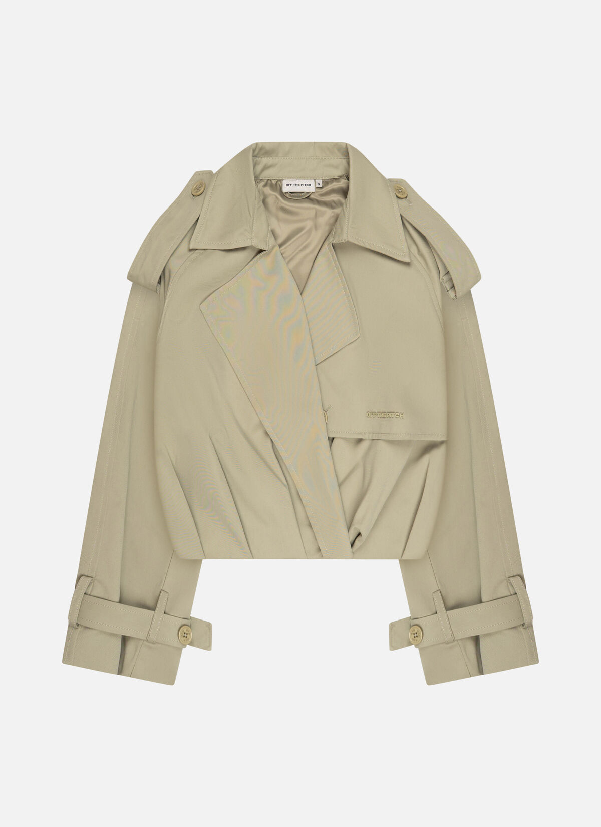 Pleated Trench Jacket, Neon Mint Green, hi-res
