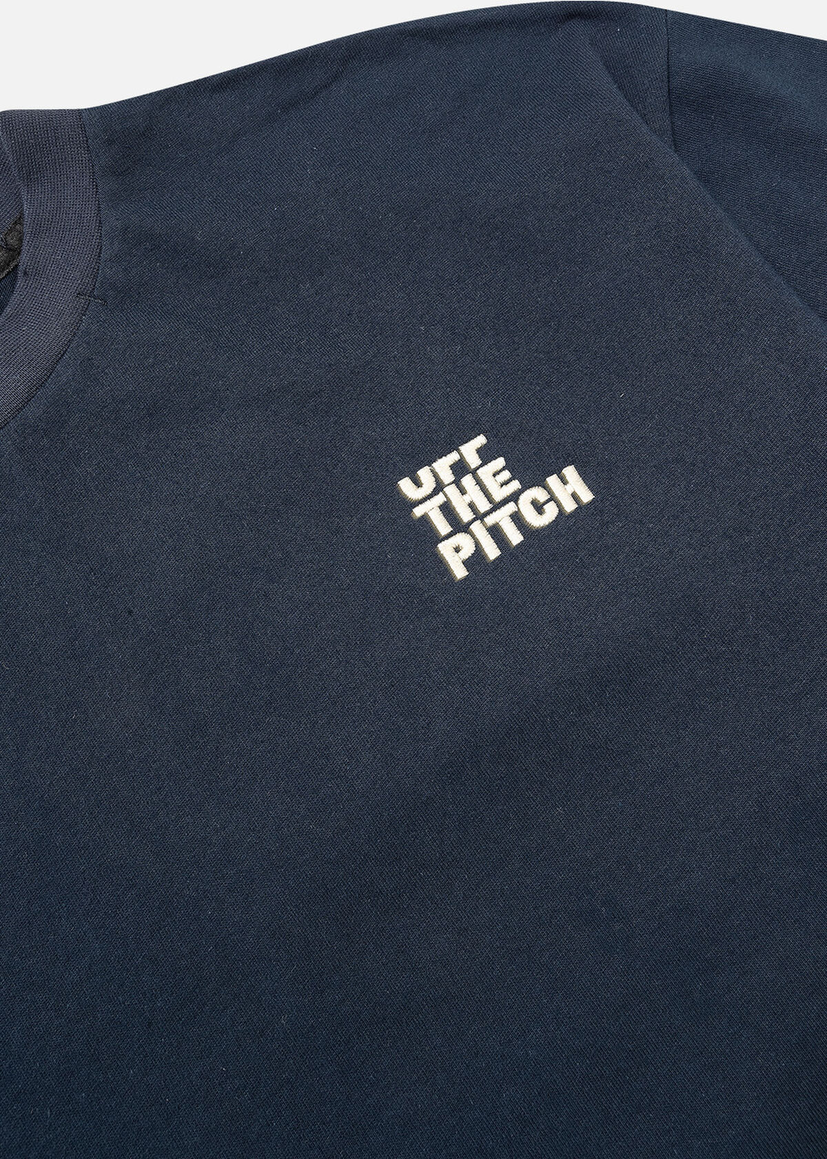 Loose Fit Pitch Tee - 100% Cotton, Navy/Black, hi-res