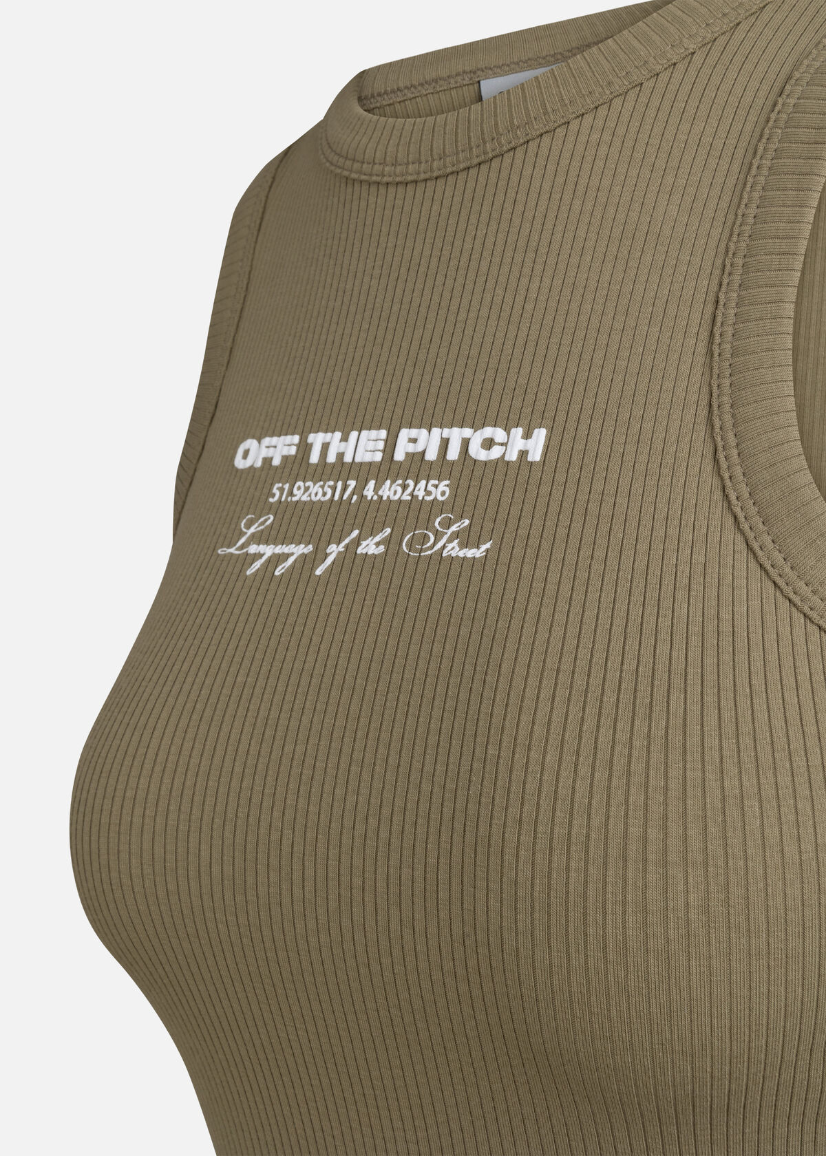 WMNS Rib Tanktop, Dark green, hi-res