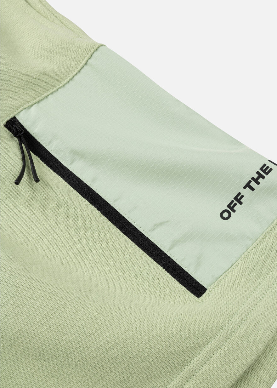 Lennox Shorts - 100% Cotton, Green/White, hi-res