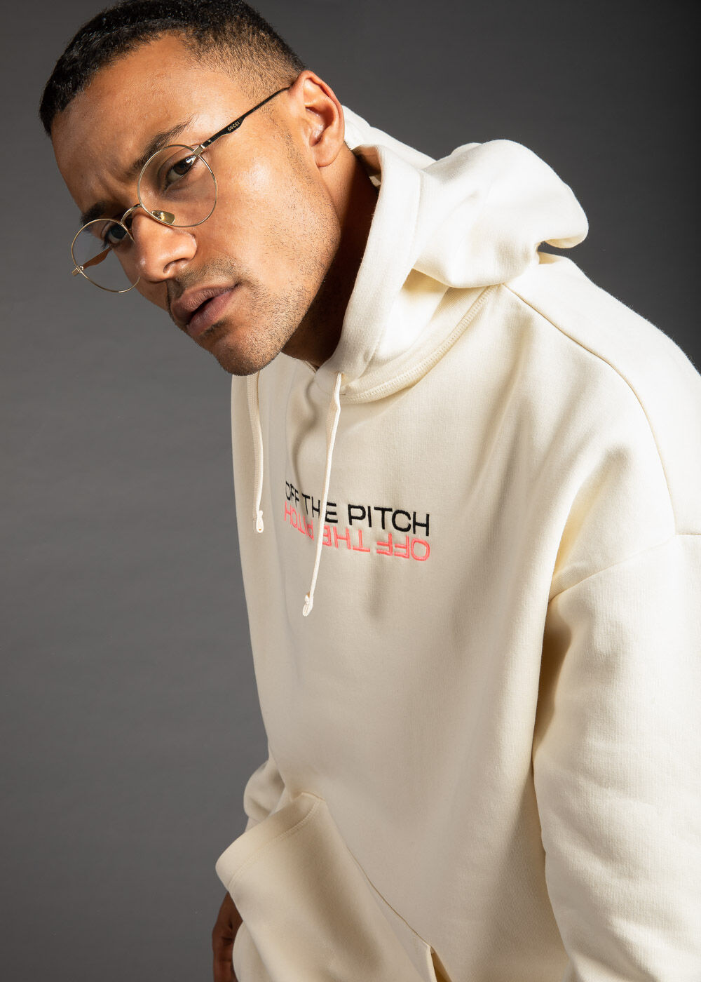 White 100 cotton hoodie sale