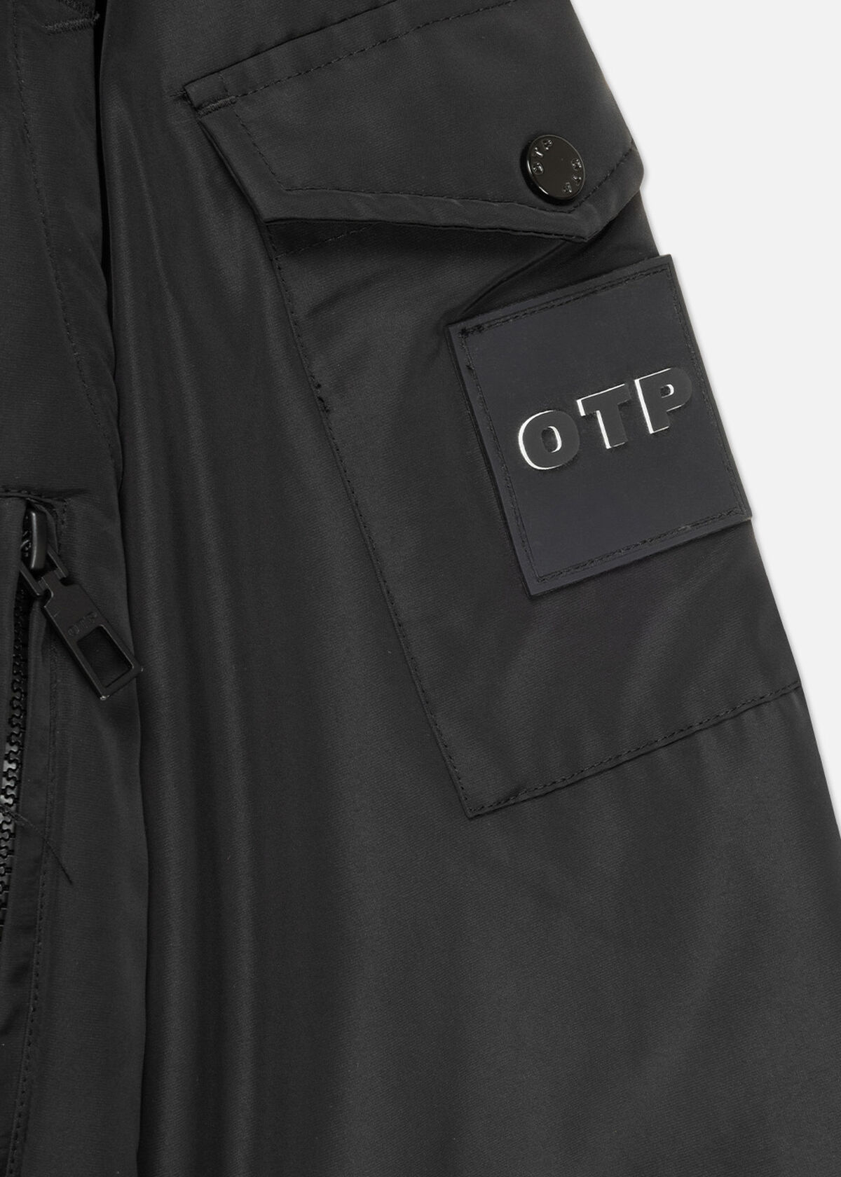 Zip-off Sleeve Jacket - 100% Polyester, Black, hi-res