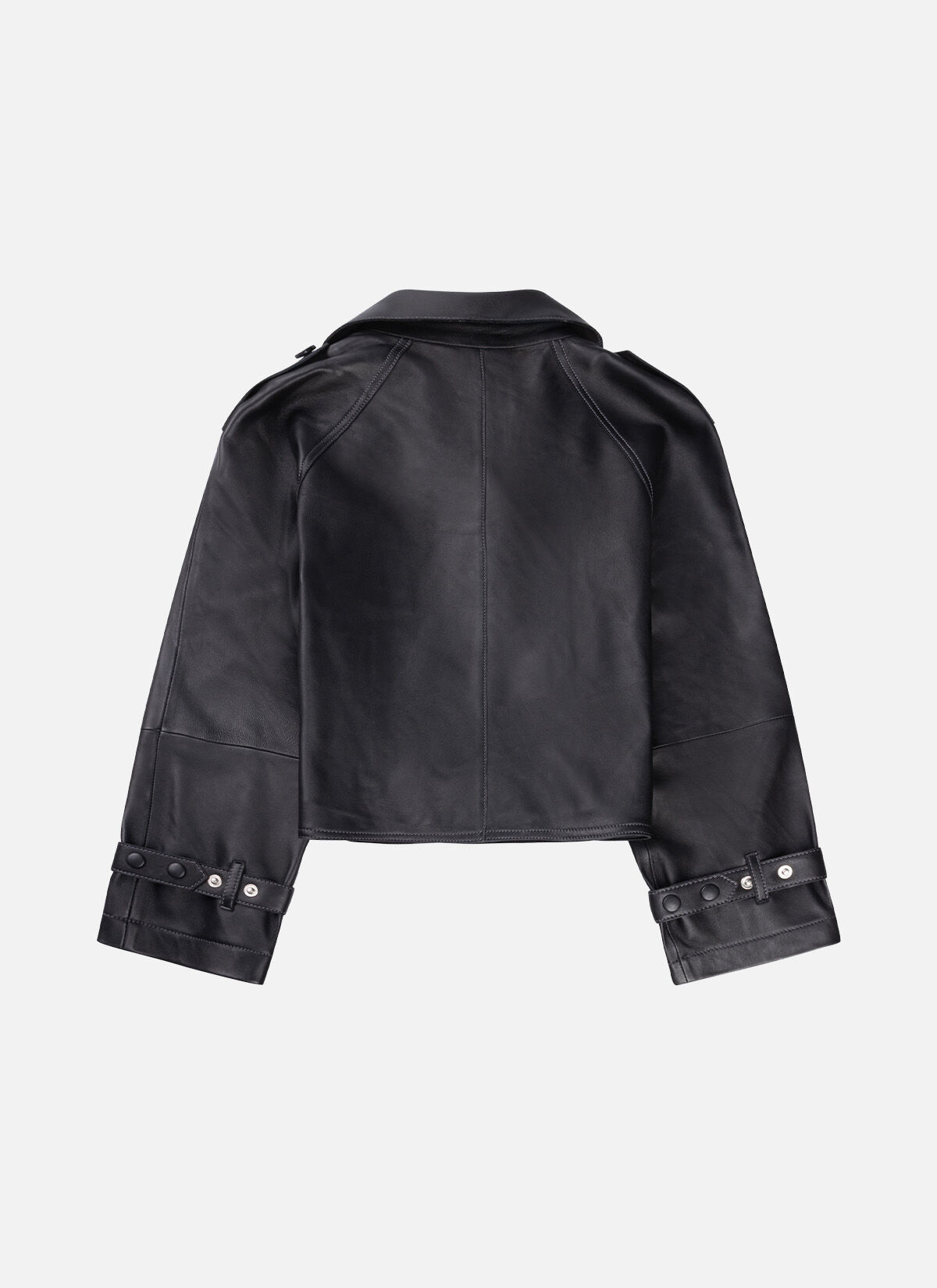 Women Leather Jacket, Black, hi-res