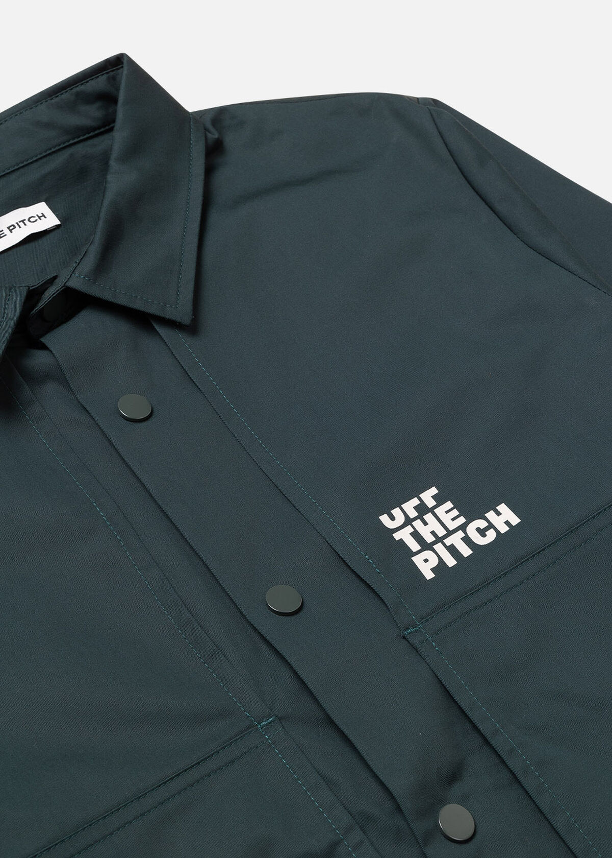 Double Layered Overshirt, Dark green, hi-res