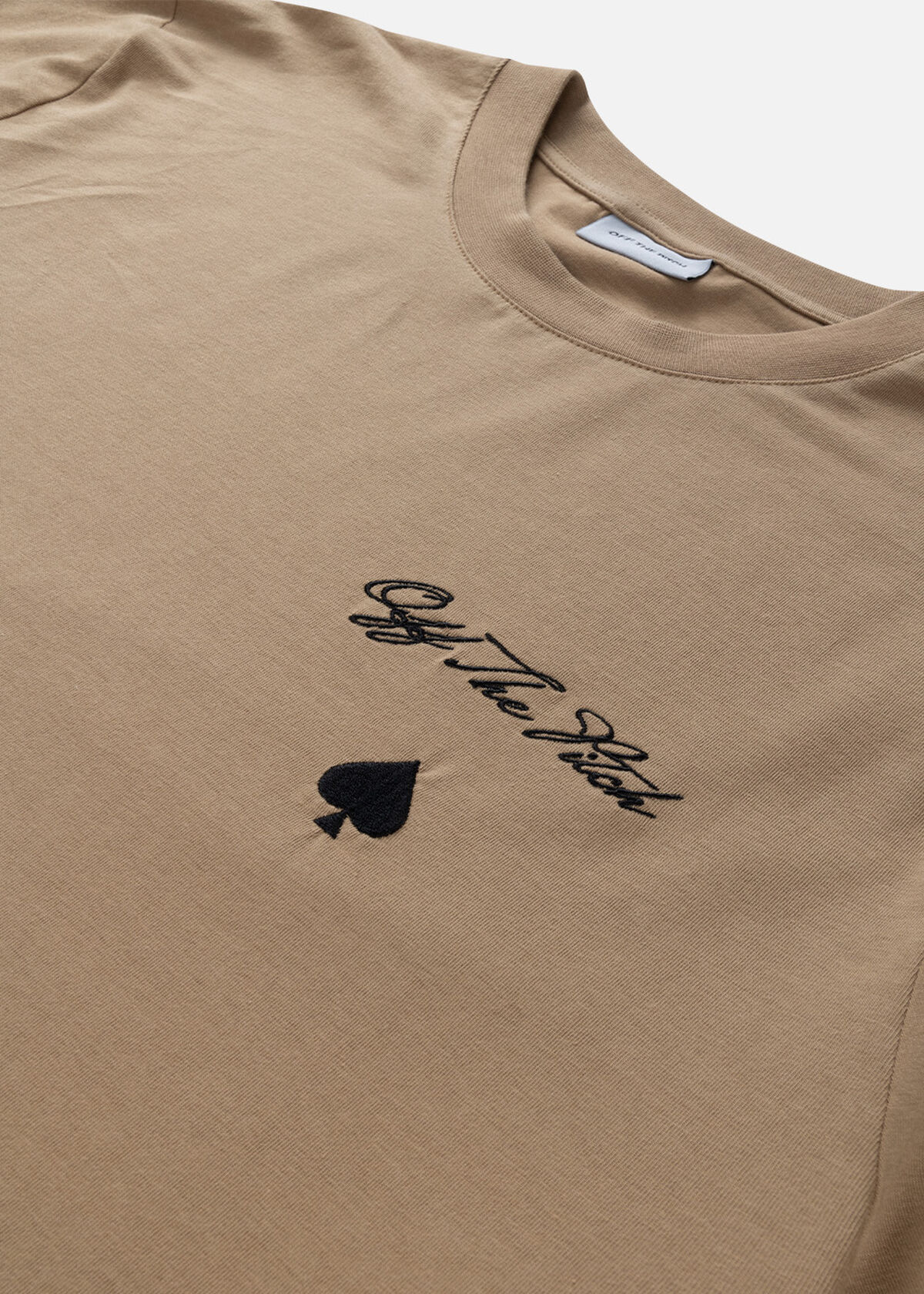 Script Ace Regular Tee, Cream/Bronze, hi-res