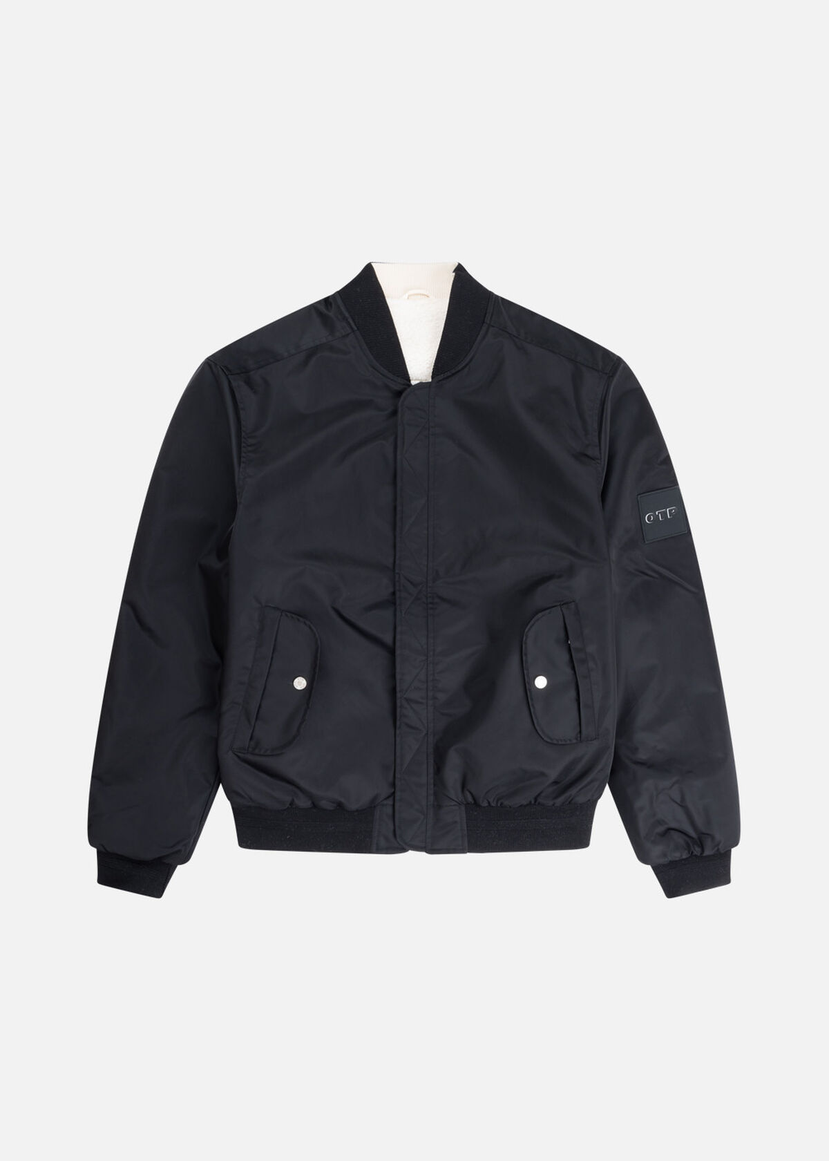 Reversible Bomber Jacket, Black, hi-res