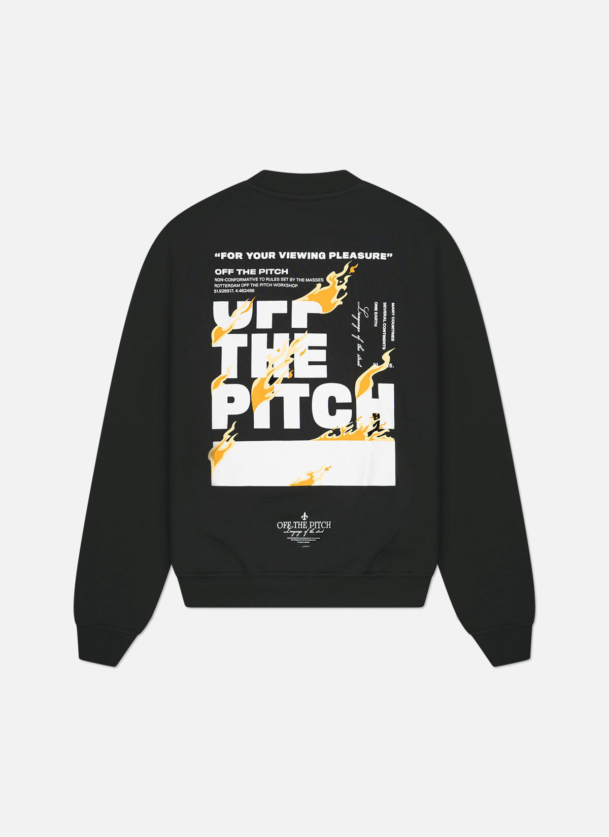 Lit Crewneck, Black, hi-res