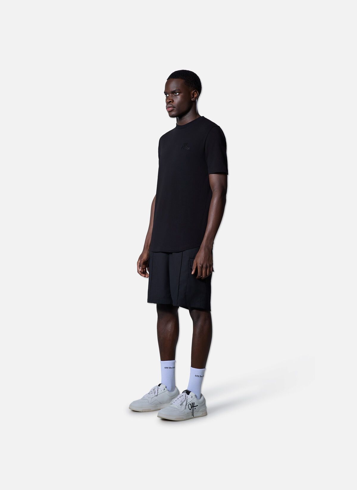 Backburn Faded Slim Fit Tee, Black, hi-res