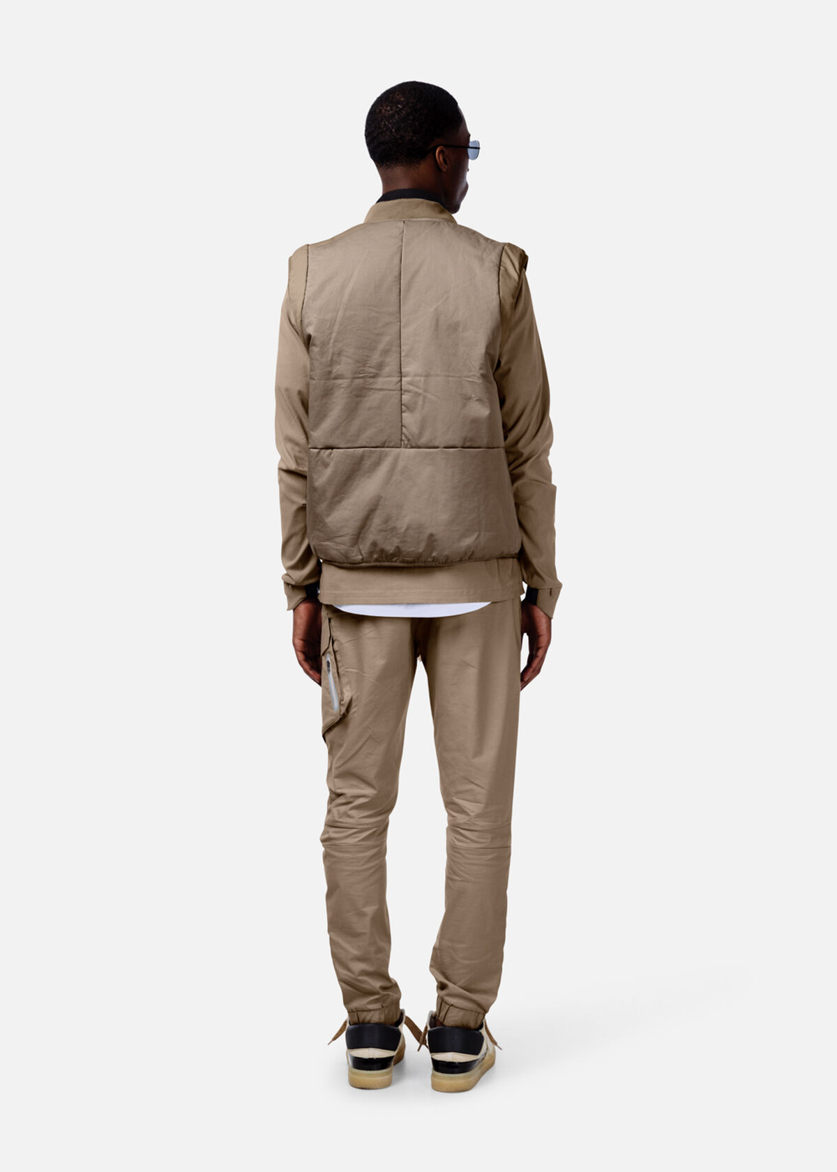 Padded Gilet, Sand, hi-res
