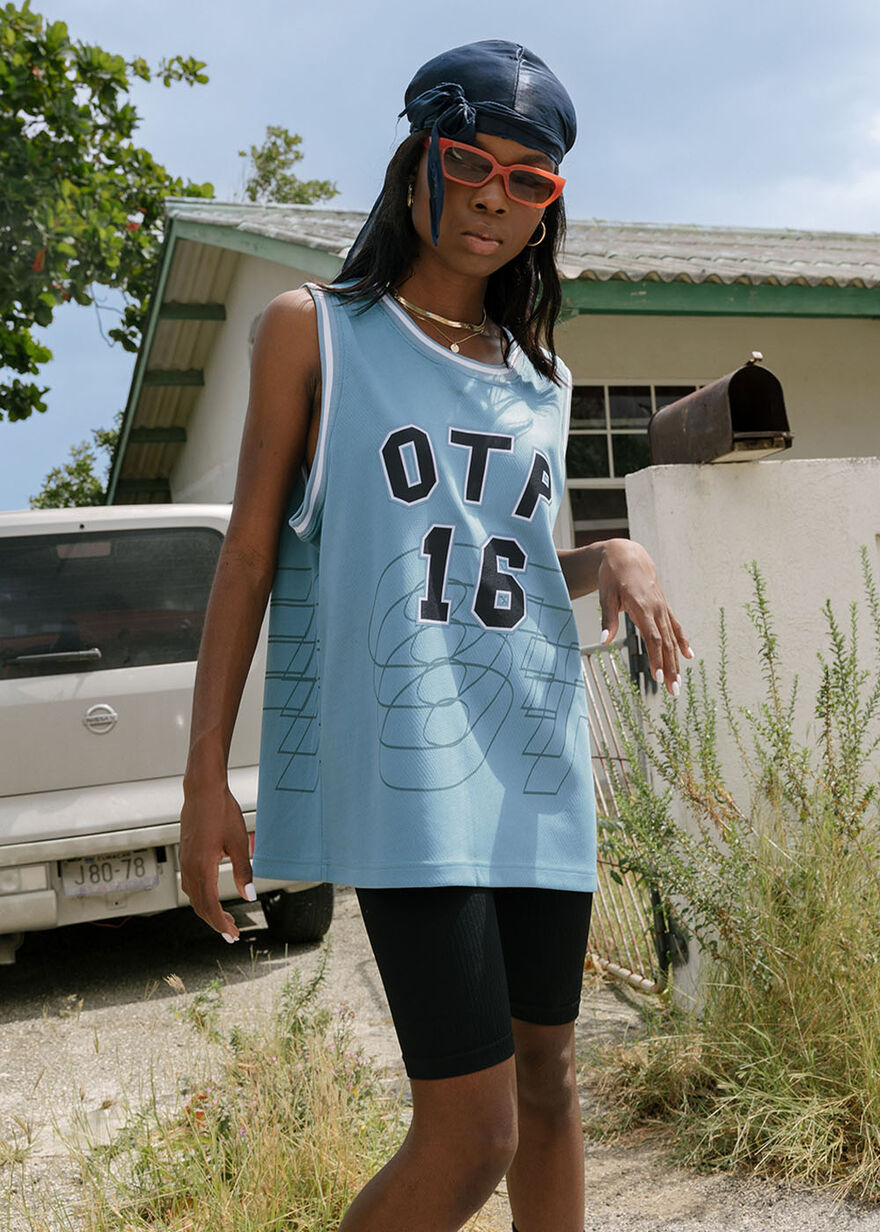 Basketball Top, Turquiose, hi-res