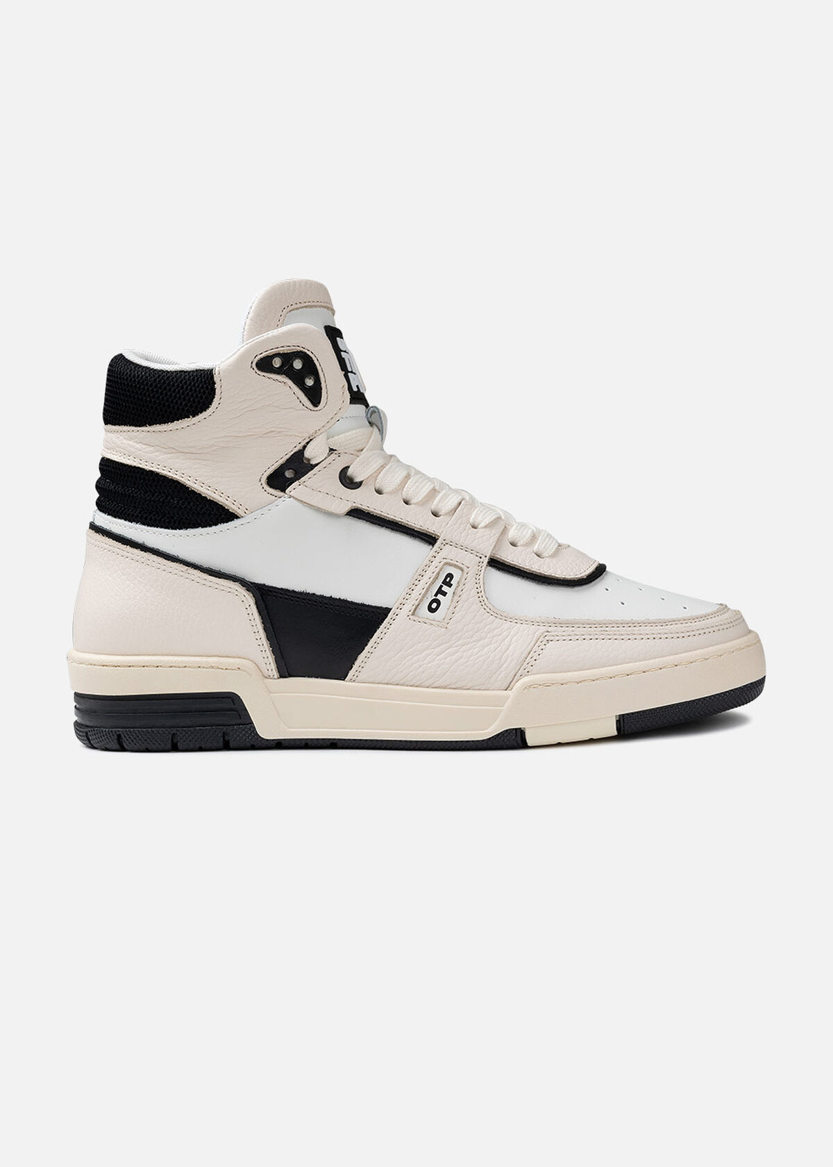 Basketta Hi - Leather/Tumbled Leather, Crème, hi-res