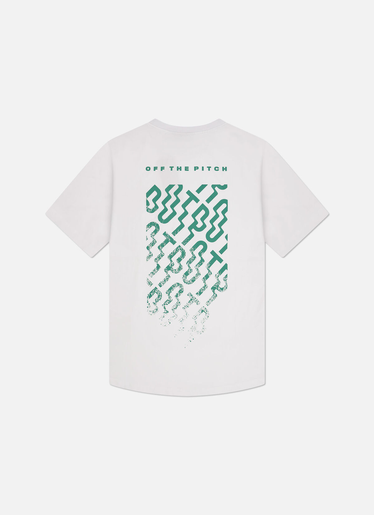 Backburn Faded Slim Fit Tee, White, hi-res
