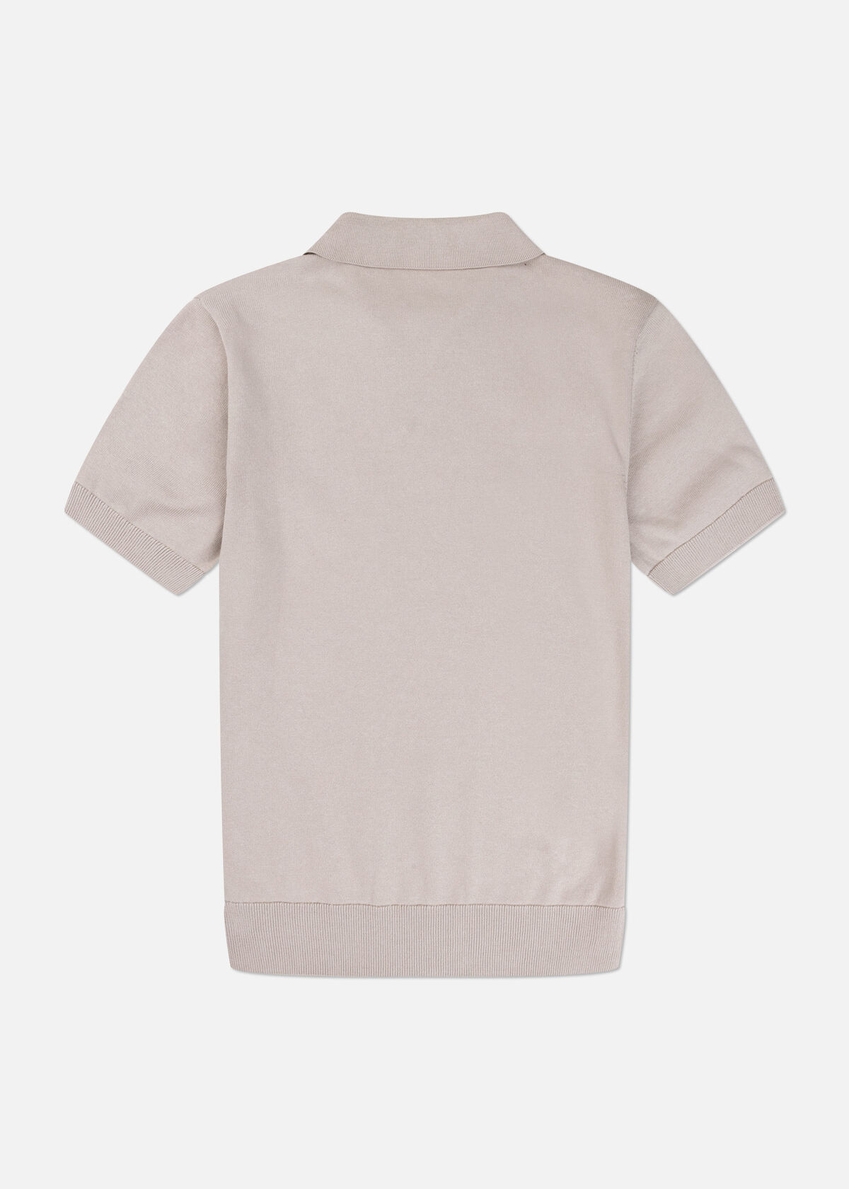 Smart Knitted Polo, White/Green, hi-res
