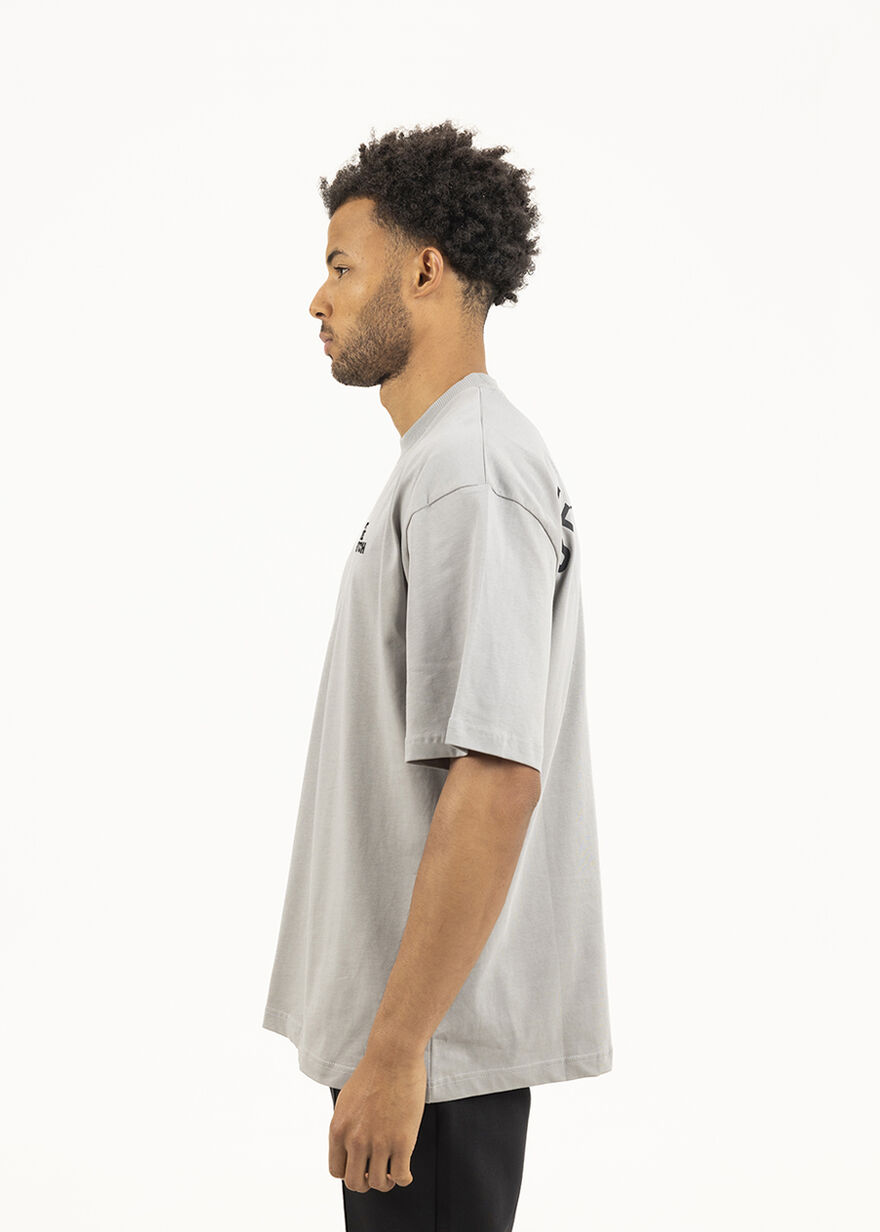 Loose Fit Pitch Tee - 100% Cotton, Grey, hi-res