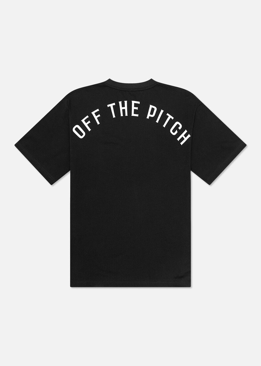 Loose Fit Pitch Tee - 100% Cotton, Black, hi-res