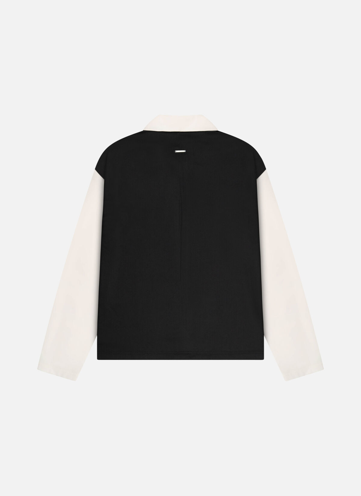 Satin Panel Shirt, Off white, hi-res