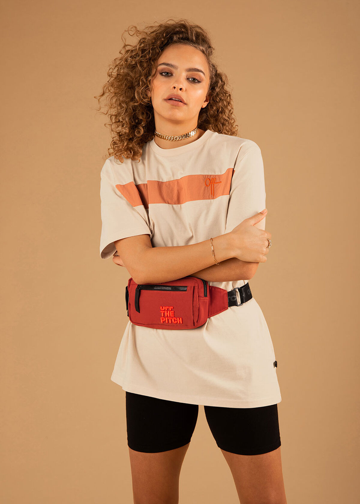 The Comet Regular Tee - Light Grey - 100% Cotton, Orange, hi-res