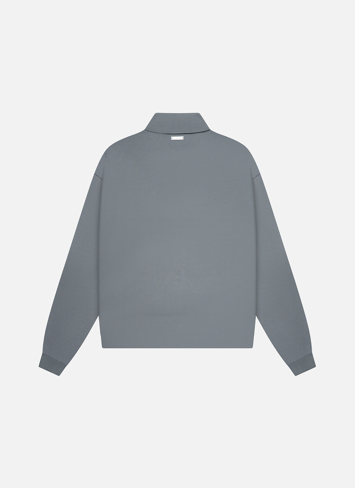 Flat Knit Tailored Overshirt, Dark grey, hi-res