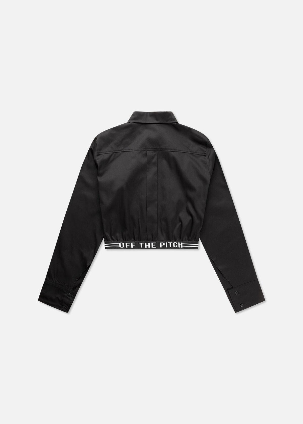Cropped Shirt Women, Black, hi-res