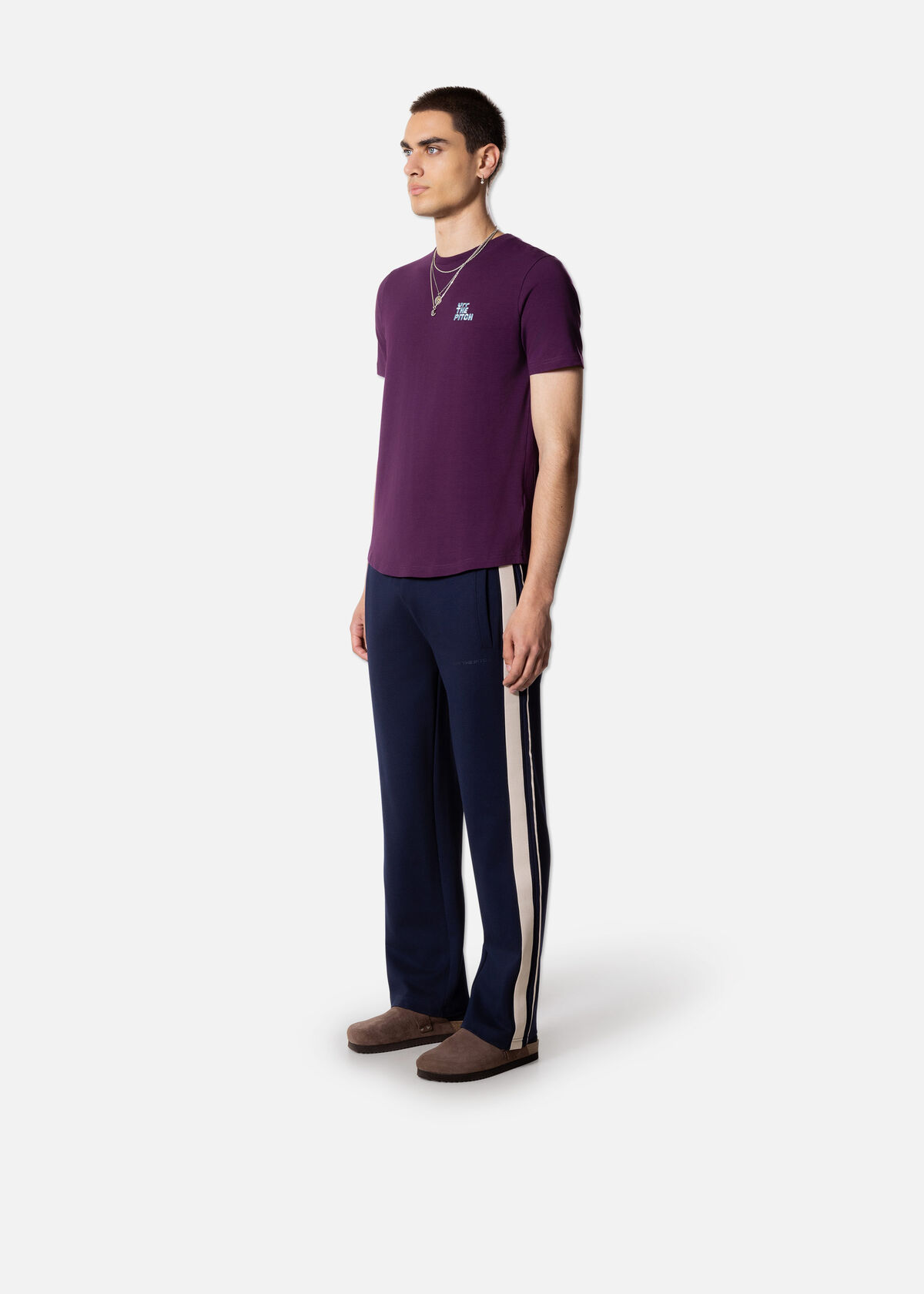 Fullstop Slim Fit Tee, Wine, hi-res