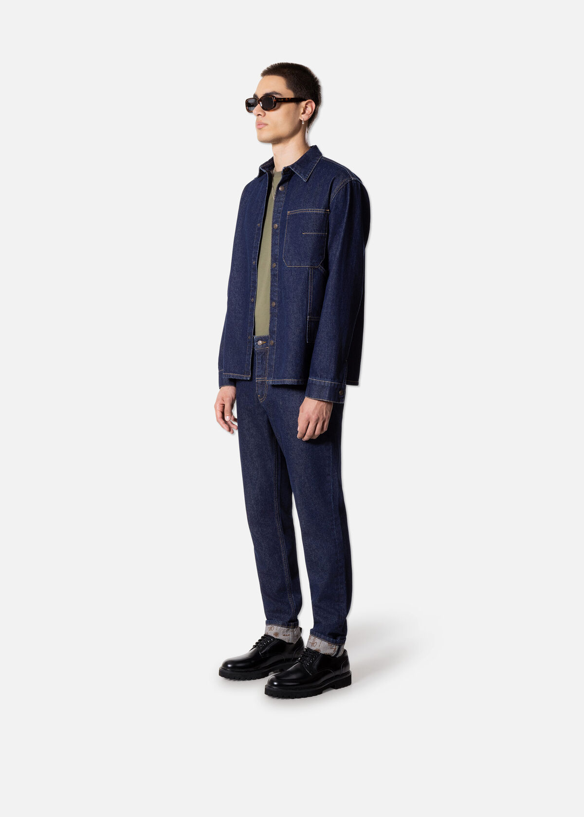 Double Face Denim Suit, , hi-res
