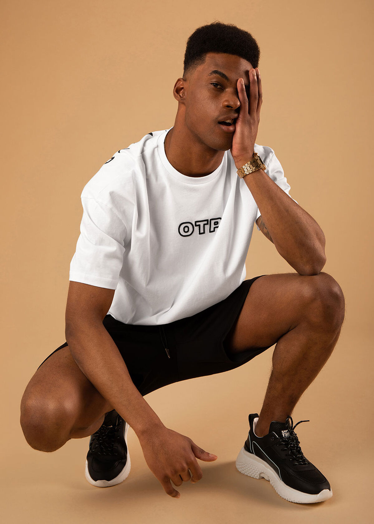 The Pitch 2.0 Oversized Tee - Black - 100% Cotton, White, hi-res
