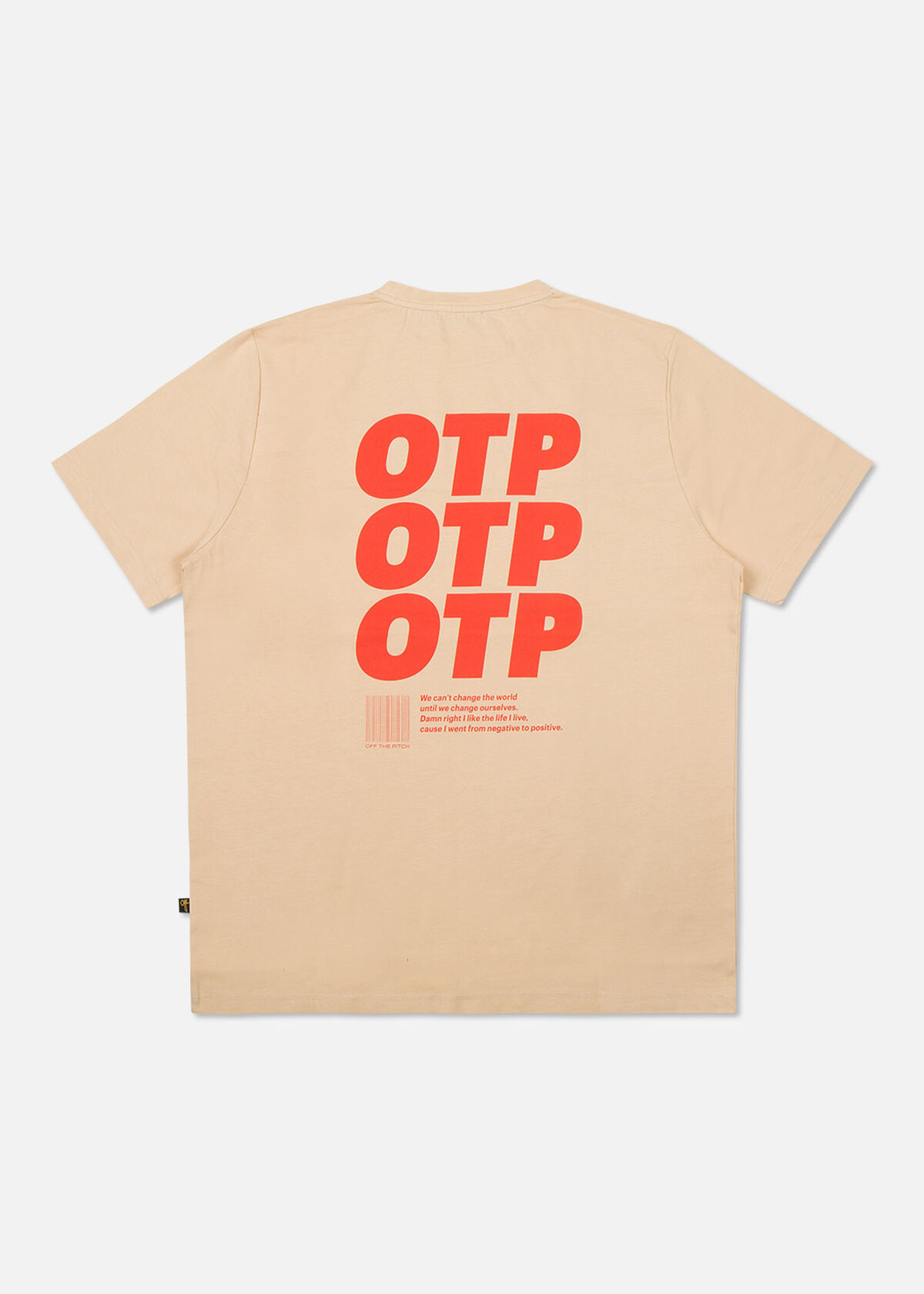 The Comet Regular Tee - Light Grey - 100% Cotton, Orange, hi-res