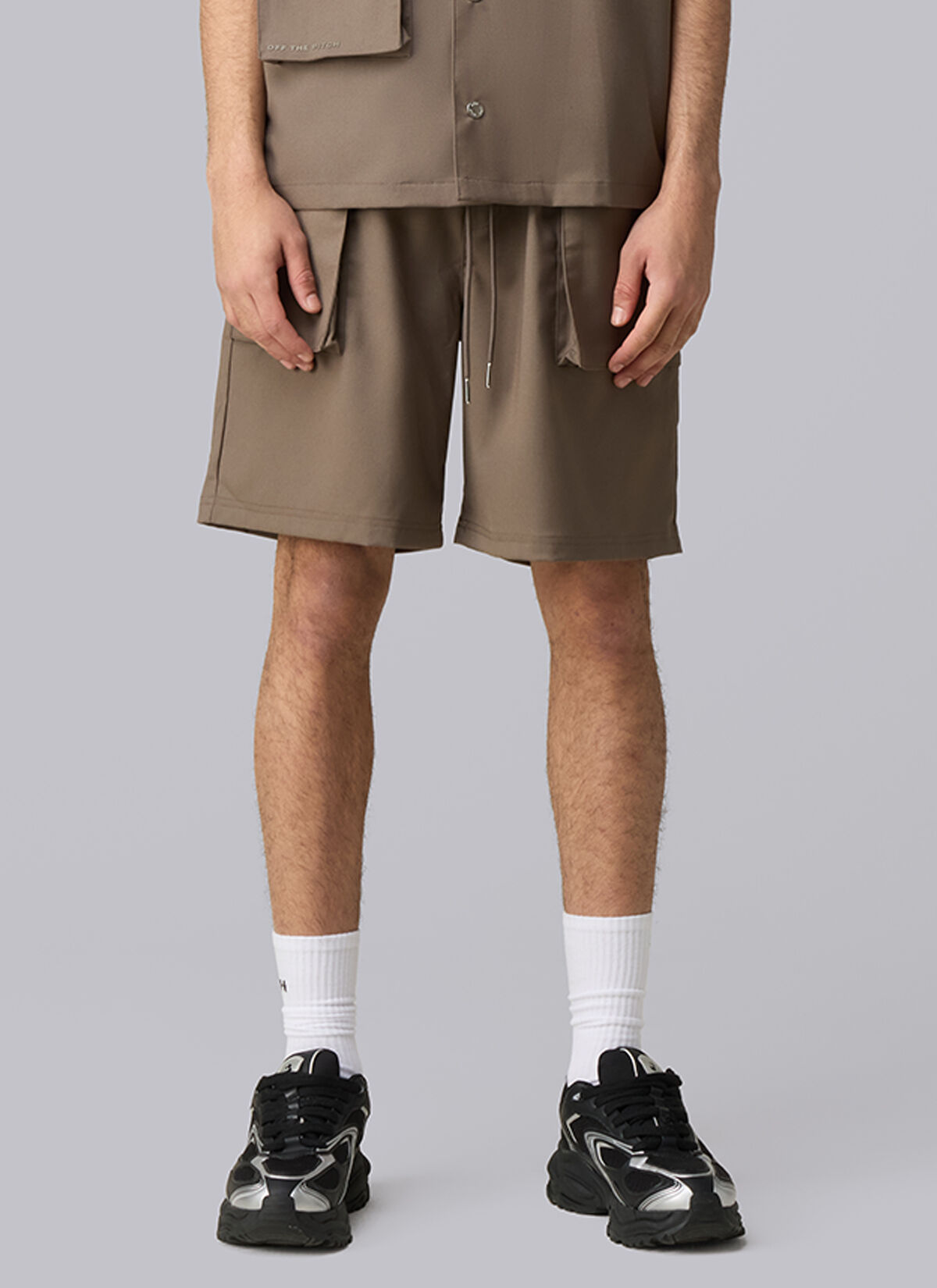 Raw Edge Echo Shorts, Sand, hi-res