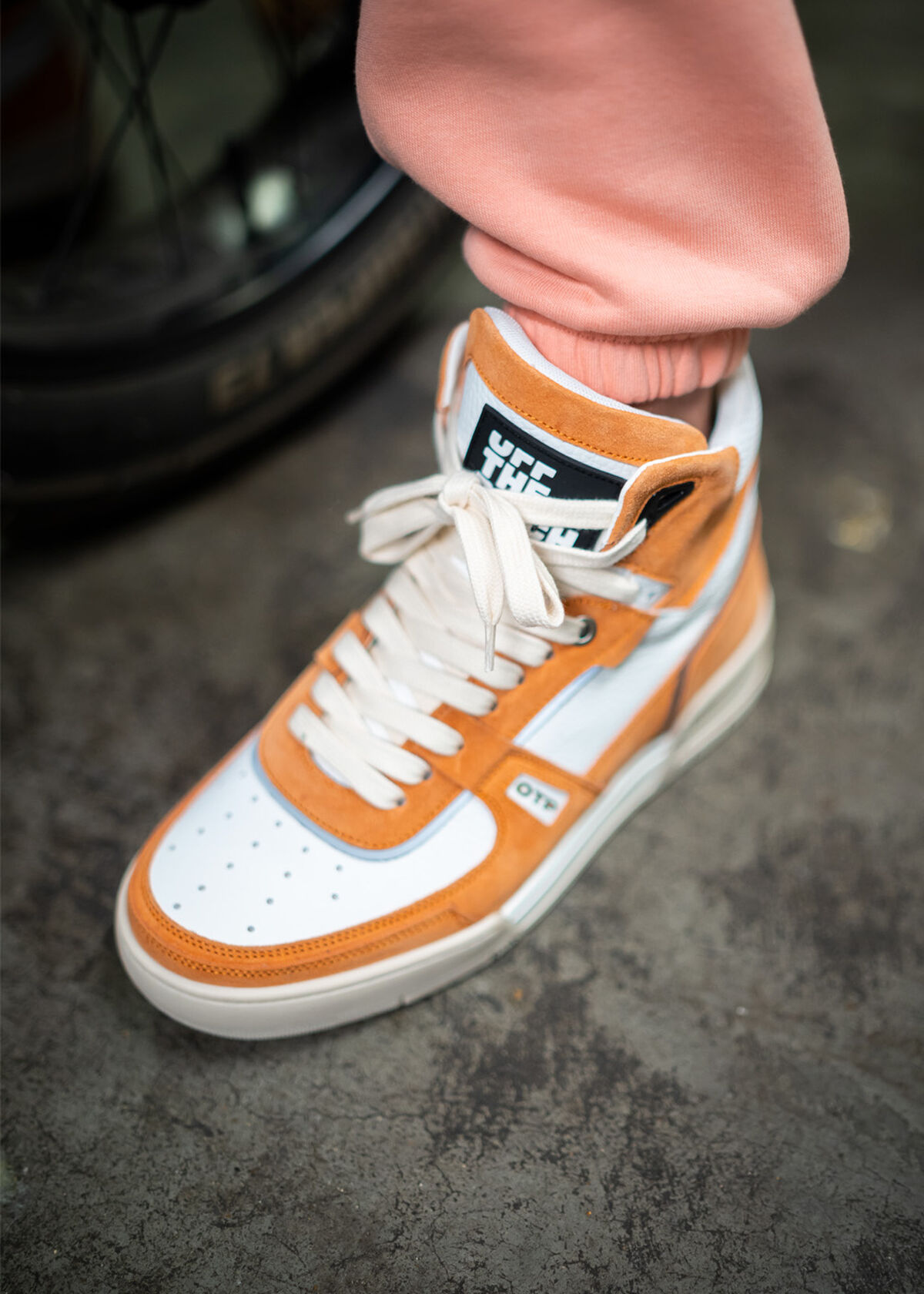 Basketta Hi - Silky Suede, Red/White, hi-res