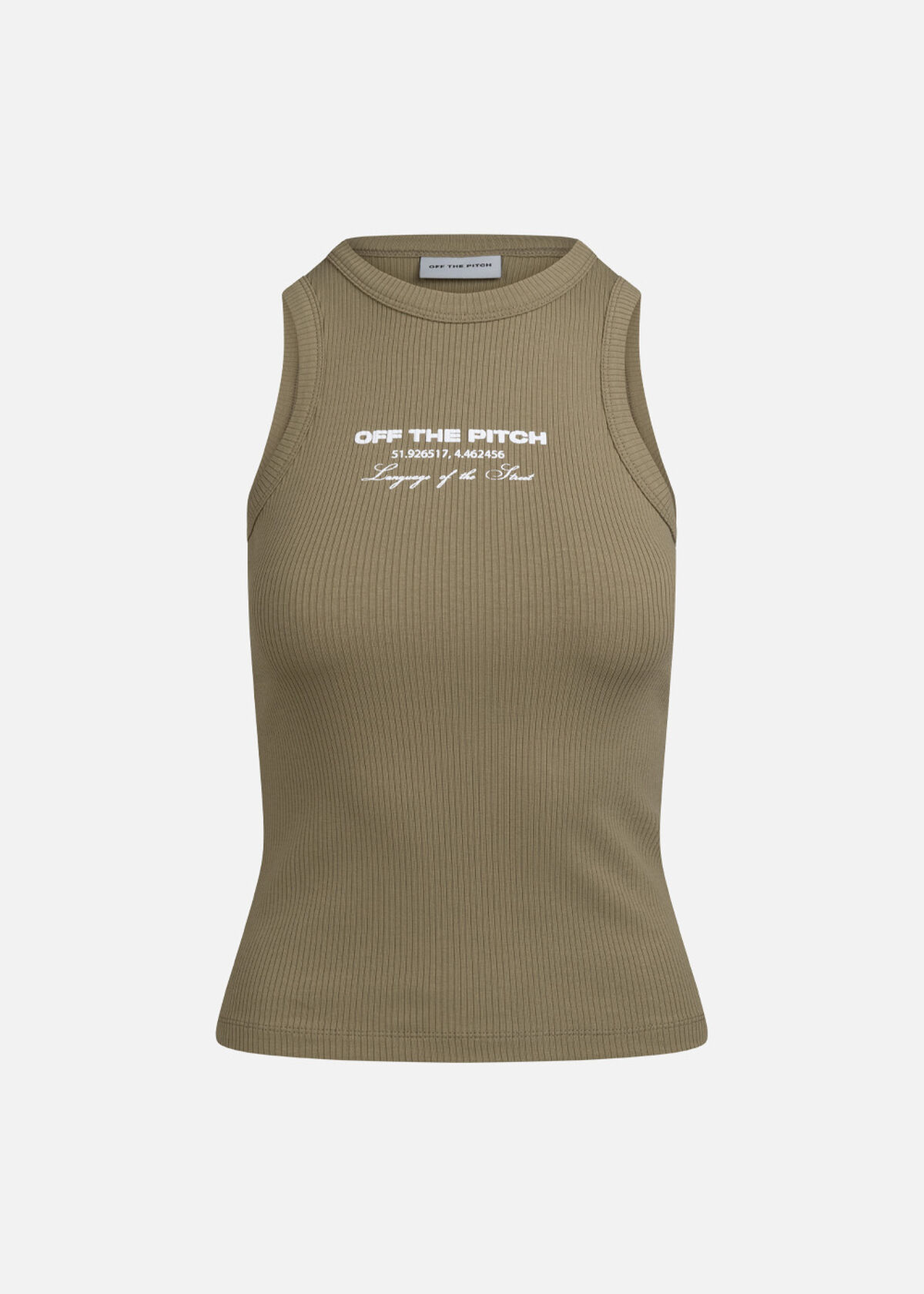 WMNS Rib Tanktop, Dark green, hi-res