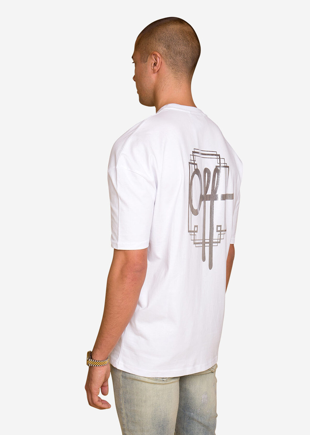 Stay Silver Tee, White, hi-res