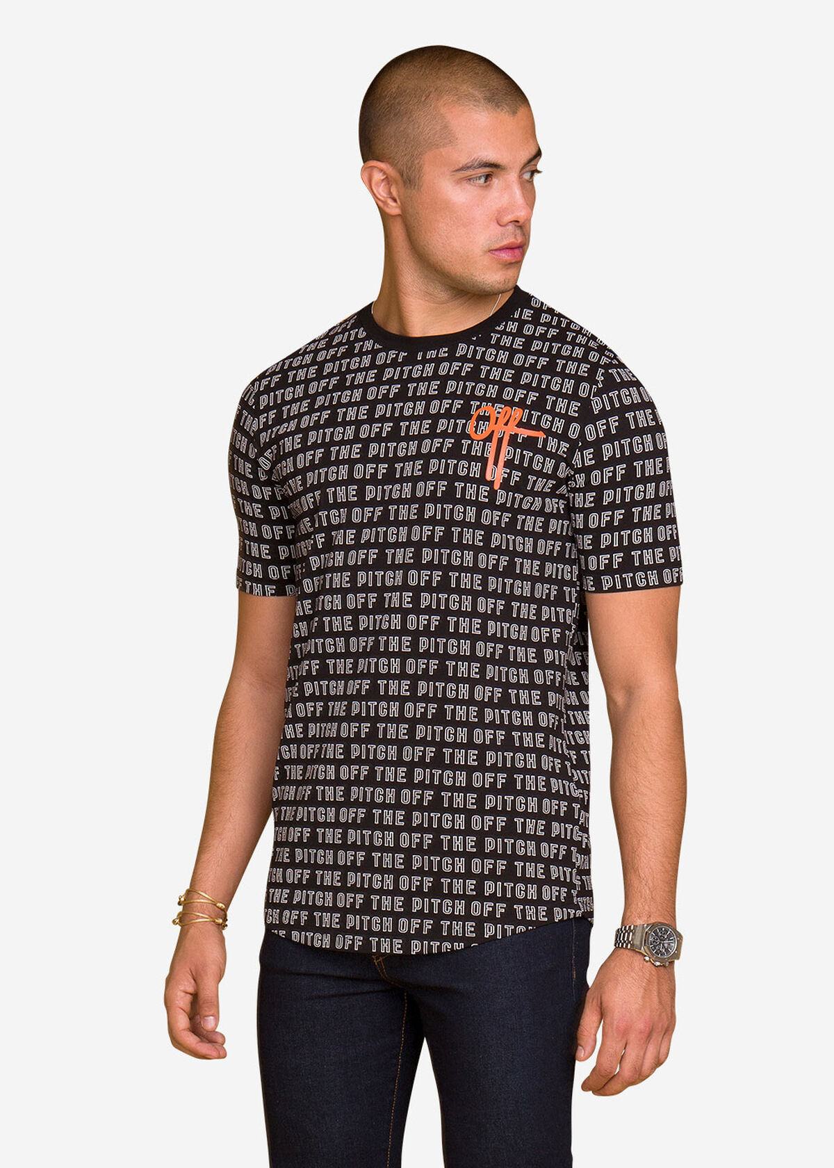 OTP Allover you Tee, Black, hi-res
