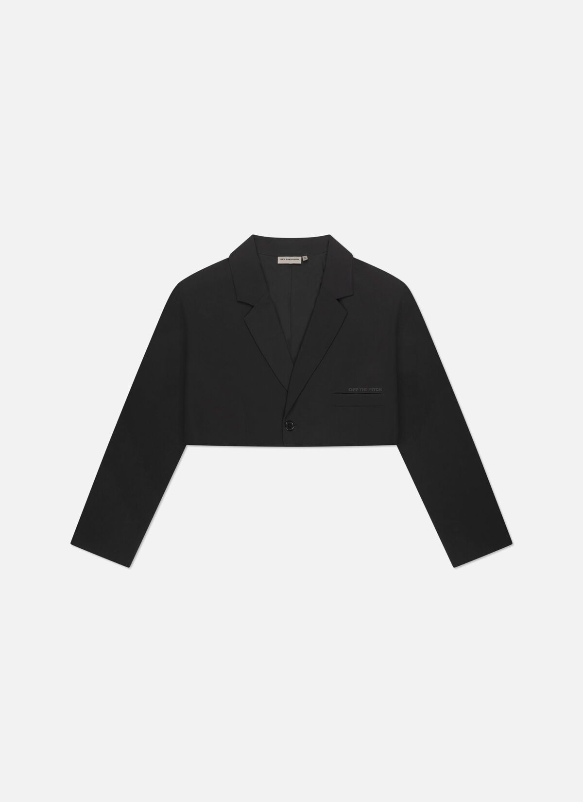 Lana Cropped Blazer, Black, hi-res