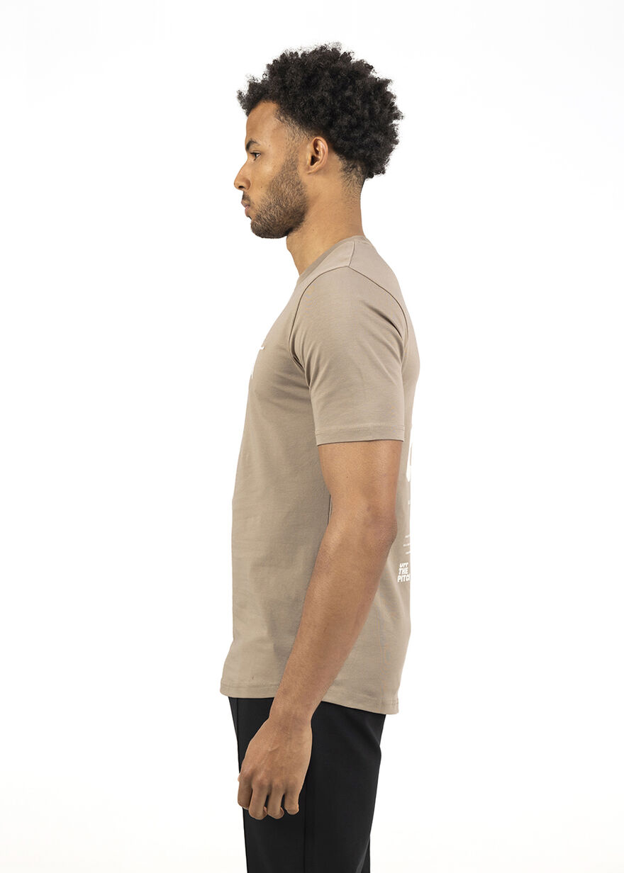 3.0 Slim Fit Tee - 95% Cotton / 5% Elastane, Sand, hi-res