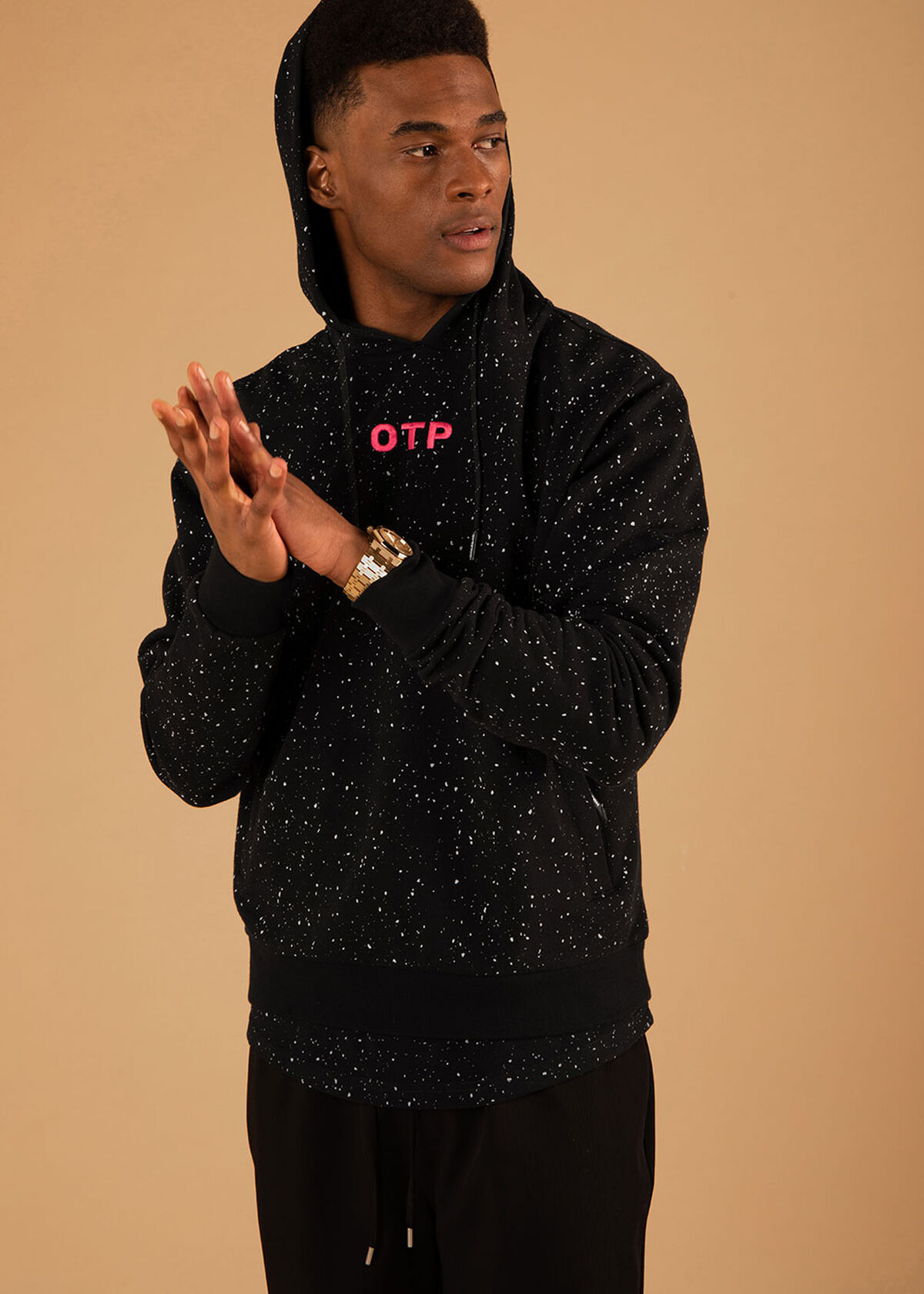 The Cosmic Hood - Black - 100% Cotton, Black, hi-res