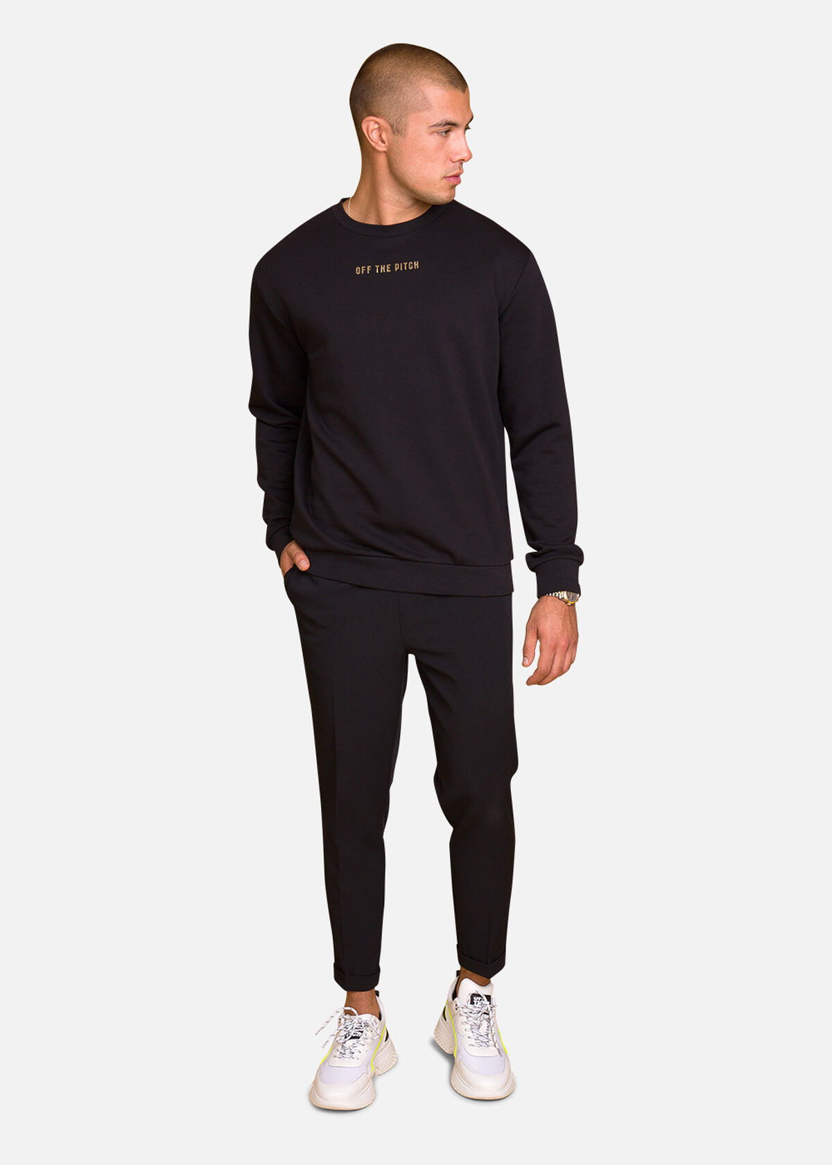 Stay Gold Crew, Black, hi-res